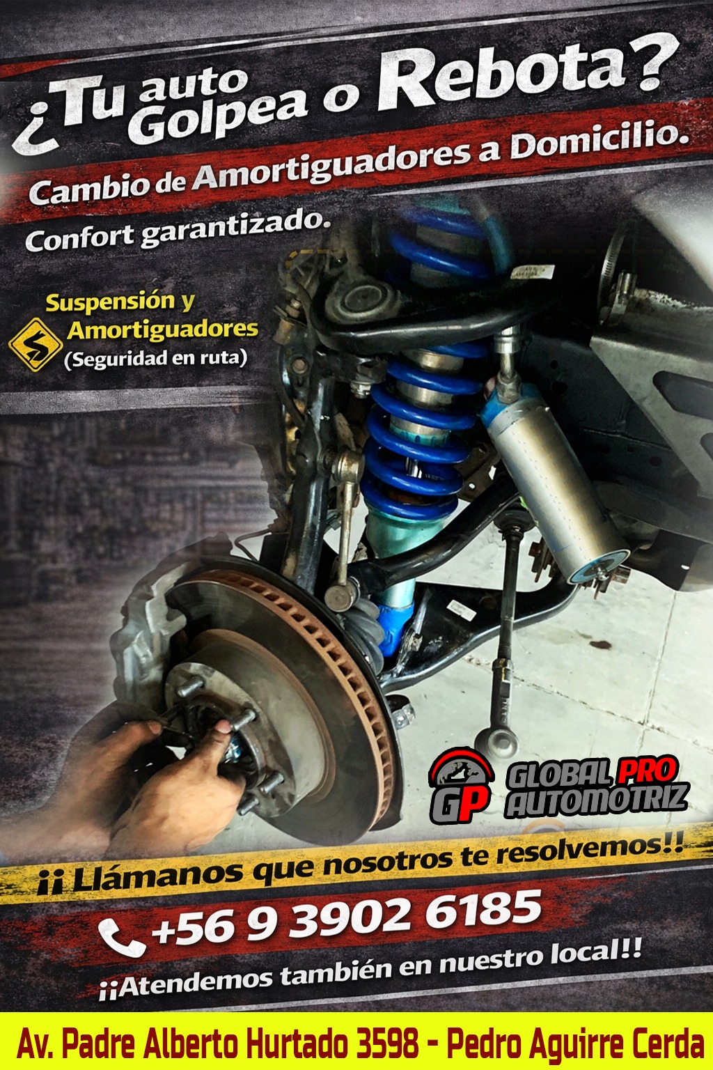 Revisión de tren delantero suspensión y dirección